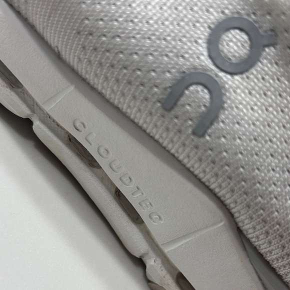 On Running Women's White and Tan Sneakers - Picture 15 of 16